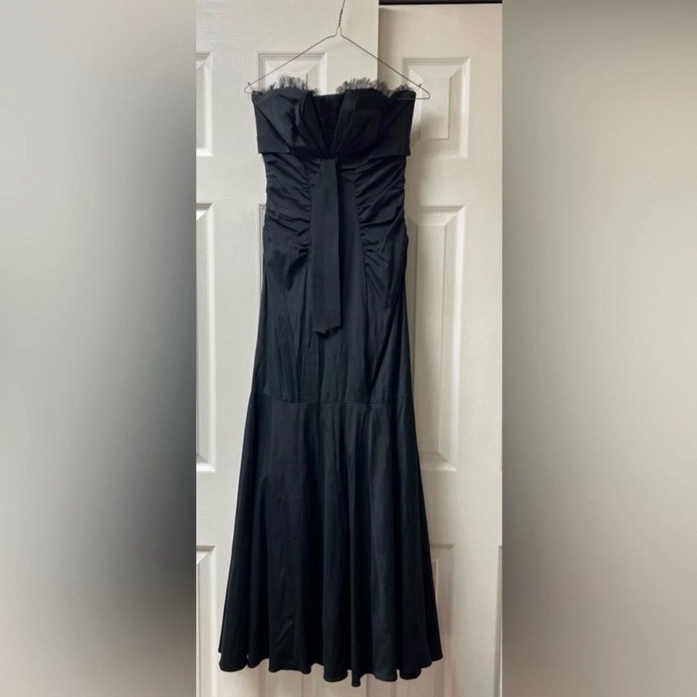 Vintage Cache Elegant Black Strapless Dress size 6